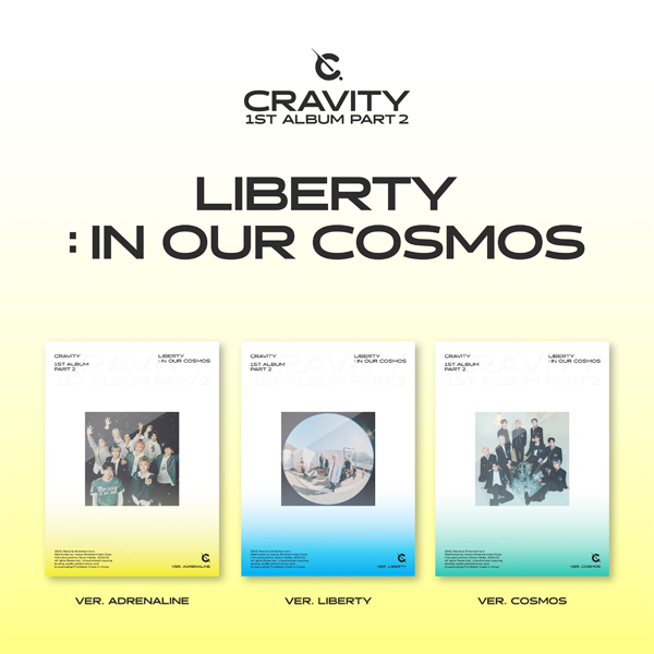 CRAVITY - 1st Album Part 2 [LIBERTY: IN OUR COSMOS] (Random Version) by CRAVITY - Available at allkpopmag. Price: $16.19.