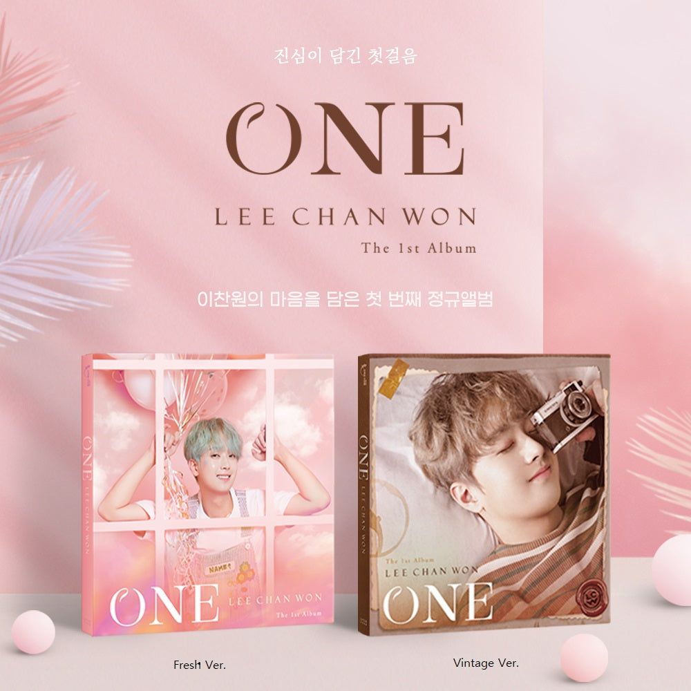 Lee Chan Won - 1st Album [ONE] (Digipack Version) (Vintage Version) by LEE CHAN WON - Available at allkpopmag. Price: $11.34.