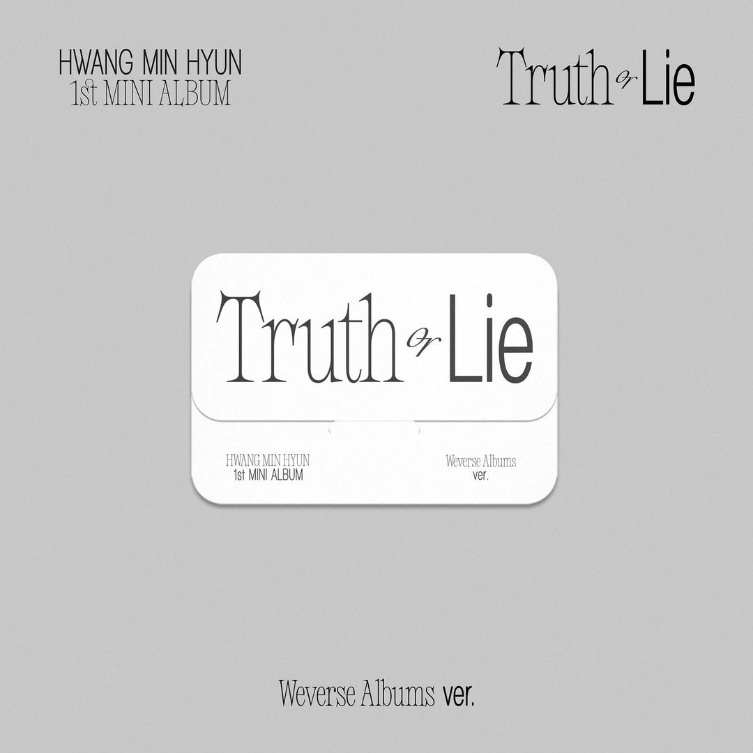 Hwang Min Hyun - Mini Album 1st [Truth or Lie] (Weverse Albums) by HWANG MIN HYUN - Available at allkpopmag. Price: $9.51.