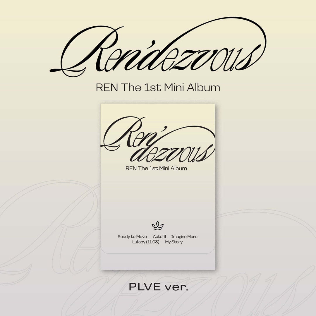 REN - Mini Album Vol. 1 [Ren'dezvous] (PLVE Version) by REN - Available at allkpopmag. Price: $9.97.