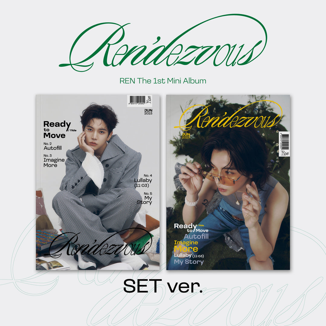 [2CD Set] REN - Mini Album 1st [Ren'dezvous] (Photobook) by REN - Available at allkpopmag. Price: $36.40.