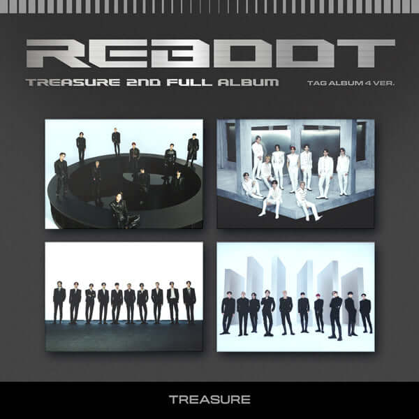 TREASURE - 2nd Full Album [REBOOT] YG Tag Album (Random Version) by TREASURE - Available at allkpopmag. Price: $10.88.