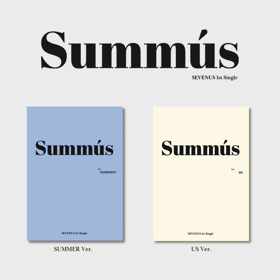 [2CD Set] SEVENUS - 1st SINGLE [SUMMUS] (Summer + Us Ver.) by SEVENUS - Available at allkpopmag. Price: $32.56.