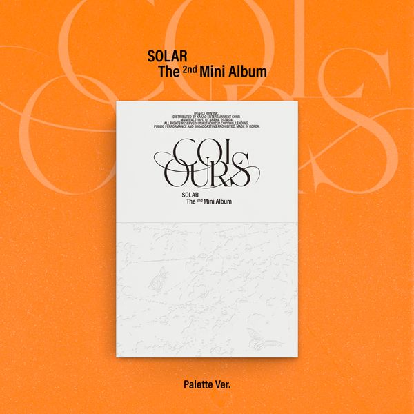 Solar - Mini Album 2nd [COLOURS] (Palette Version) by Solar - Available at allkpopmag. Price: $16.28.