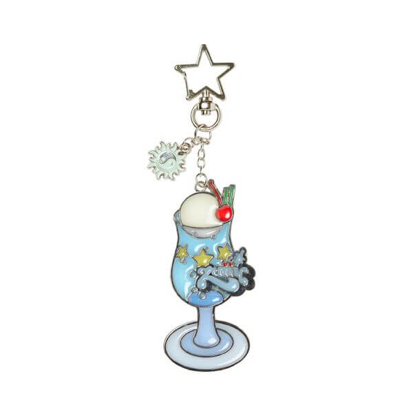 ZUTOMAYO - LOVEPEGA Cream Soda Stained Glass Key Holder (Blue) by ZUTOMAYO - Available at allkpopmag. Price: $16.46.