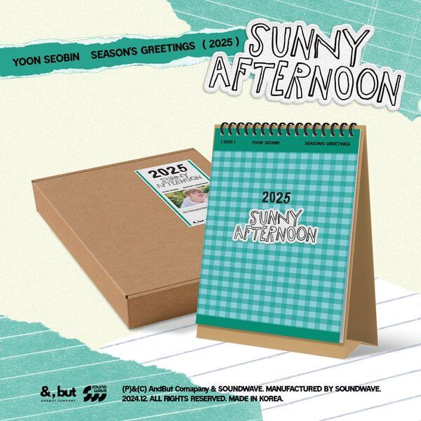 [Yoon Seobin Special Gift] 2025 Season's Greeting - SUNNY AFTERNOON by Yoon Seobin - Available at allkpopmag. Price: $32.01.