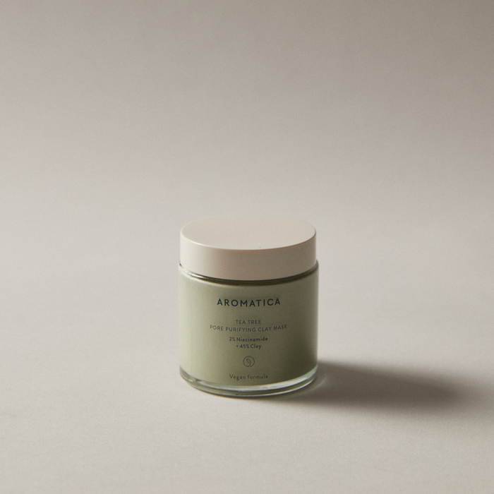 Tea Tree Pore Purifying Clay Mask 120G (Wash-Off Pack) by Aromatica - Available at allkpopmag. Price: $30.57.