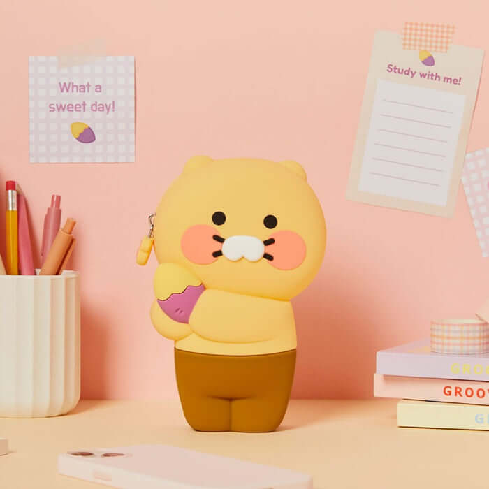 Sweet Potato Silicone Pencil Case - Chunsik by Kakao Friends - Available at allkpopmag. Price: $24.69.