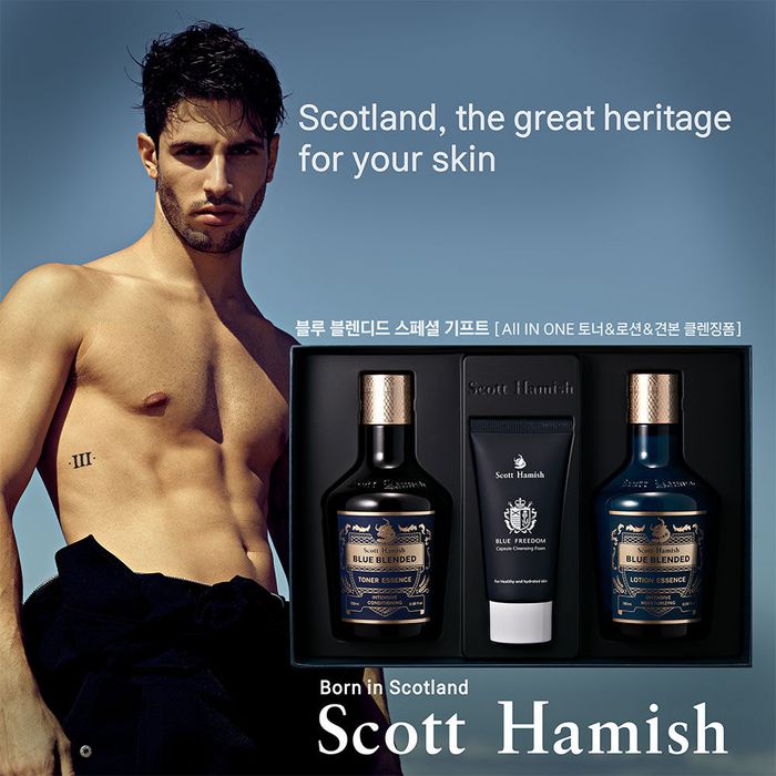 Men's All-in-One Skincare - Blue Blended Special Gift by Scott Hamish - Available at allkpopmag. Price: $132.86.