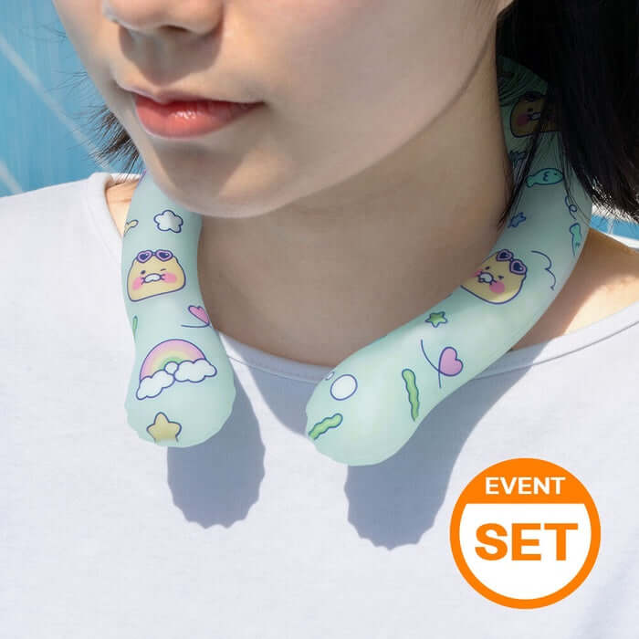 [Kakao Friends Ice Neck Cooler Band - Family Pack/5 Set] by Kakao Friends Tech Products - Available at allkpopmag. Price: $70.43.