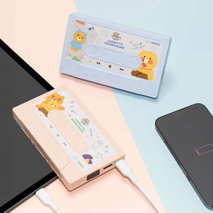 Kakao Friends Cassette Style Power Bank 10000mAh by Kakao Friends Tech Products - Available at allkpopmag. Price: $35.16.