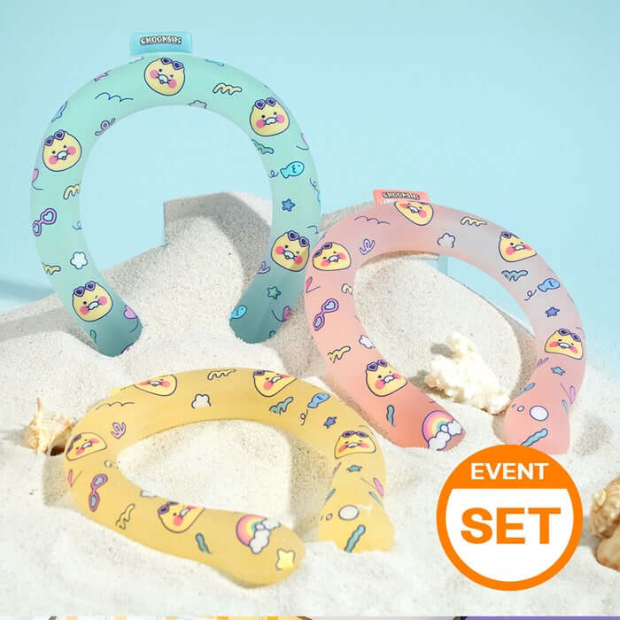[Kakao Friends Ice Neck Cooler Band - Family Pack/5 Set] by Kakao Friends Tech Products - Available at allkpopmag. Price: $70.43.