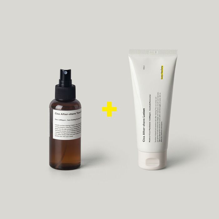 [Chin Acne Prevention] Shaving Care After Set (Aftershave Toner + Lotion) by Lazy Society - Available at allkpopmag. Price: $33.86.