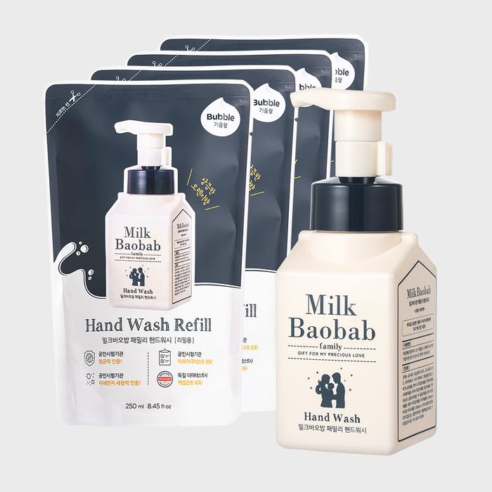 Family Hand Wash 300ml + 4 Refill 250ml Bottles by Milk Baobab - Available at allkpopmag. Price: $43.74.