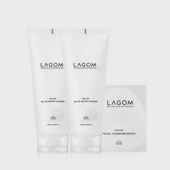 [Exclusive] Celeb Gel to Water Cleanser 220ml x 2 + Cleansing Brush by Lagom - Available at allkpopmag. Price: $47.62.