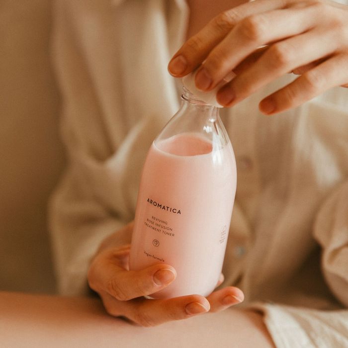Reviving Rose Infusion Treatment Toner 200ML for All Skin Types by Aromatica - Available at allkpopmag. Price: $31.75.