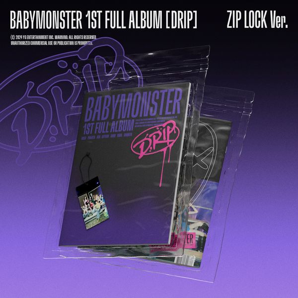 BABYMONSTER - 1st Album [DRIP] (ZIP LOCK Version) by BABYMONSTER - Available at allkpopmag. Price: $17.65.